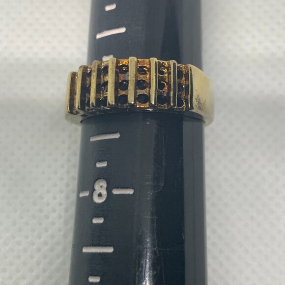 4ct Vintage Salesman Sample  ELECTRO PLATED  UNMARKED Women’s Size 7 Rings - Picture 9 of 11